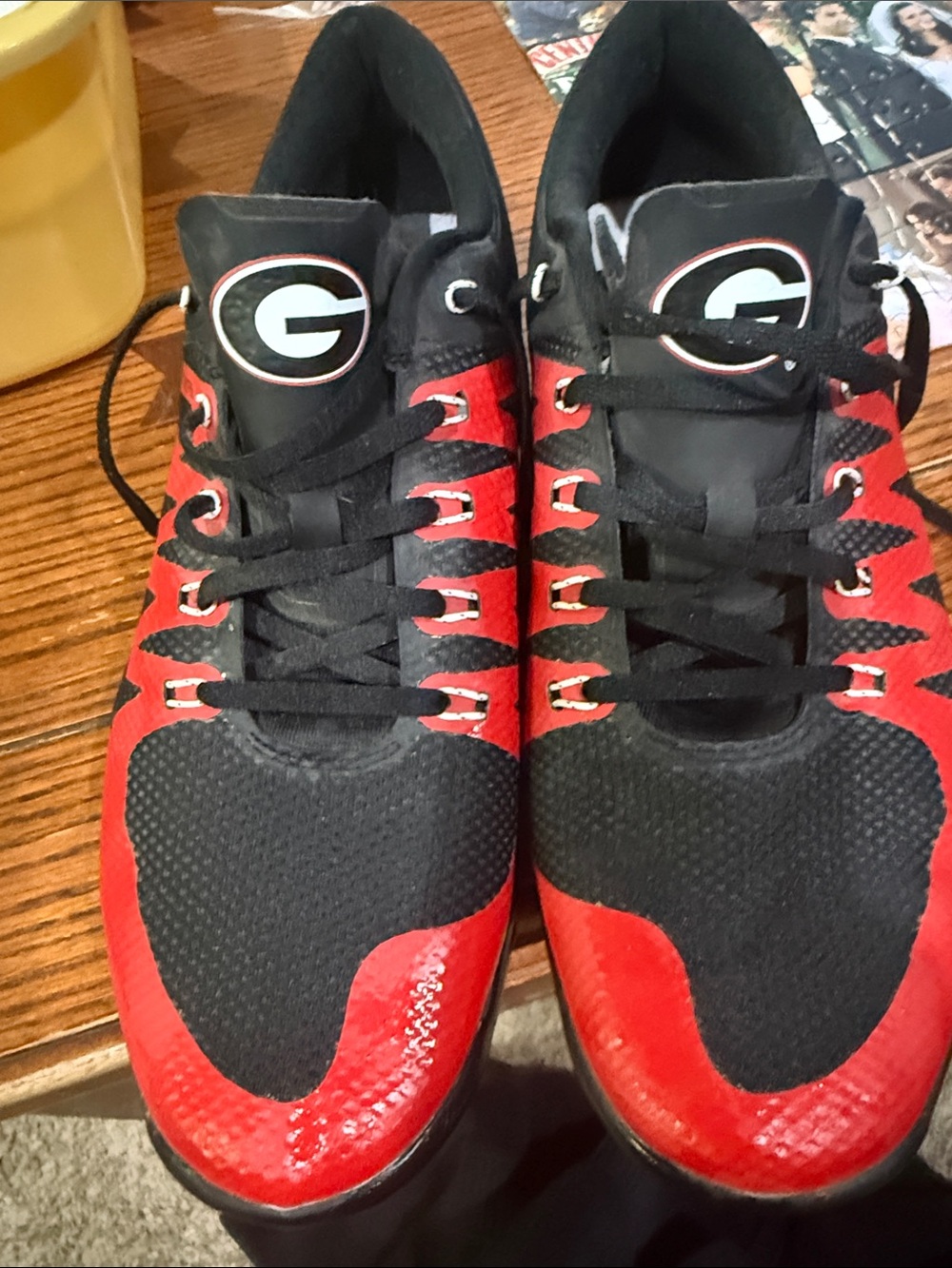 University of Georgia Red & Black Men's Athletic Shoes worn a few times size 12